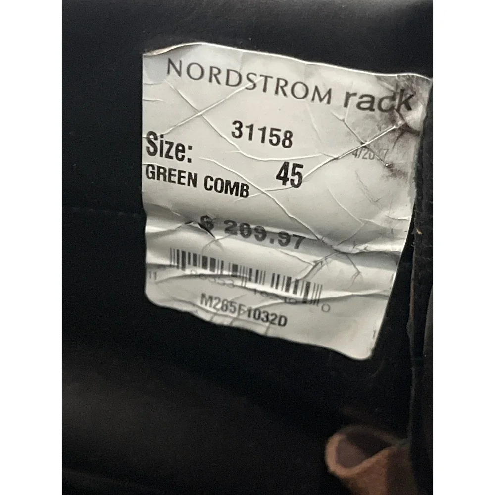 Nordstrom Rack Made in Italy Men Multi-Color Leather Combat Boots 45 M285F1032D